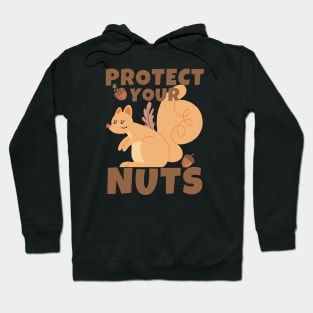 Protect Your Nuts Funny Squirrel Hoodie
